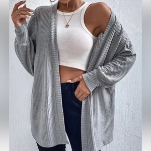 Gray cardigan